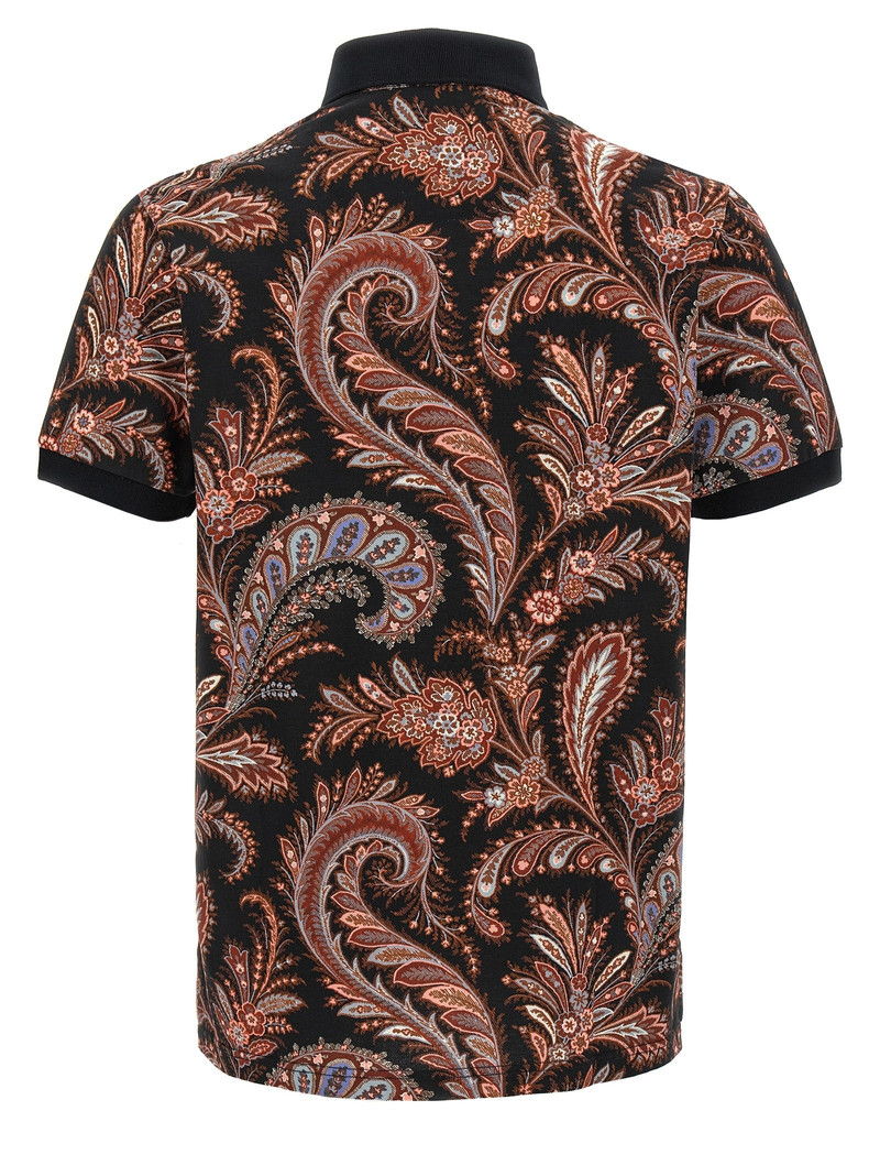 Etro Paisley Flowers Polo Multicolor outlook