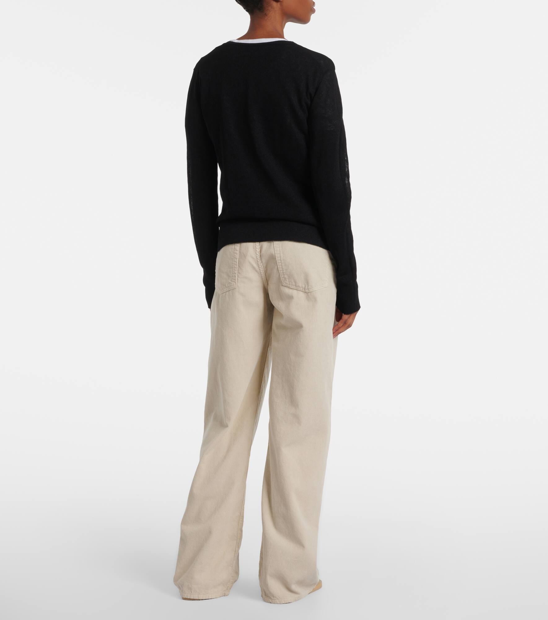 Jheel linen and cotton-blend cardigan - 3