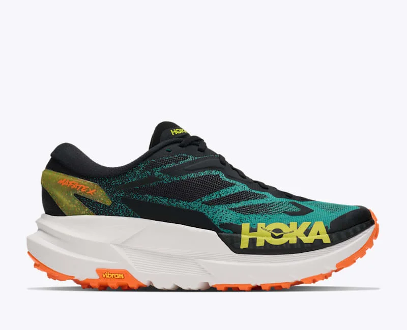 Men's Mafate X Shoes in Black/Electric Aqua - 1