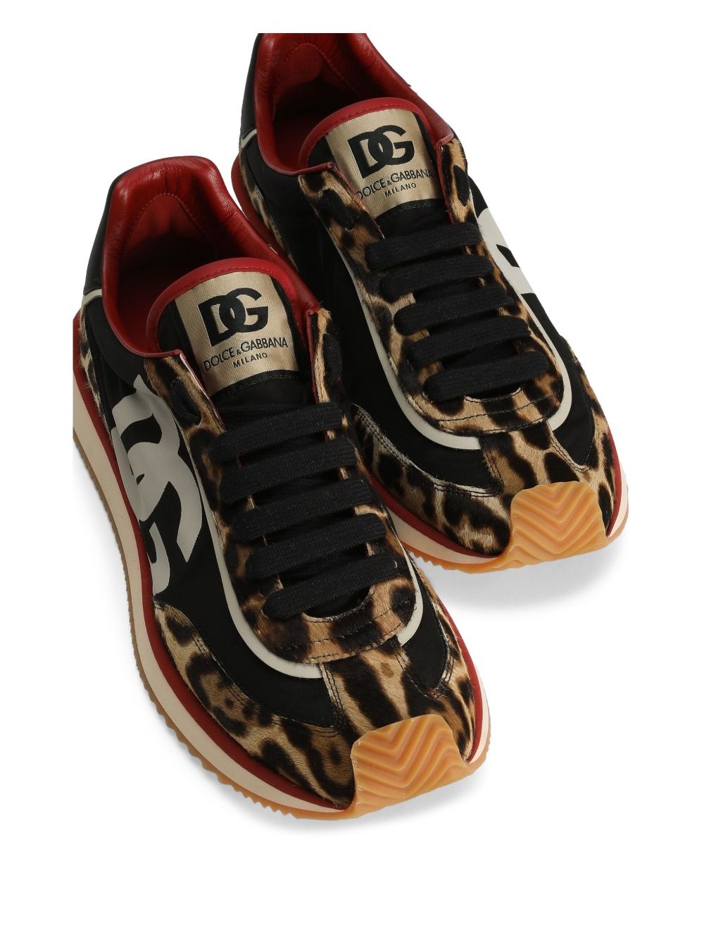 leopard-print sneakers - 4