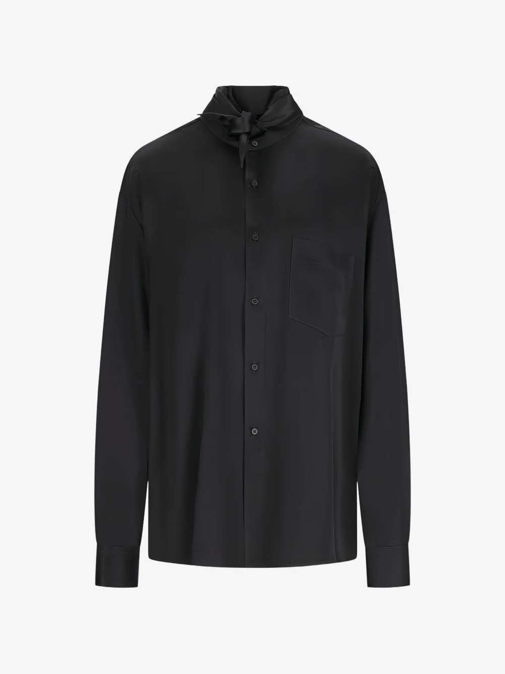 Meg detachable-foulard shirt - 1