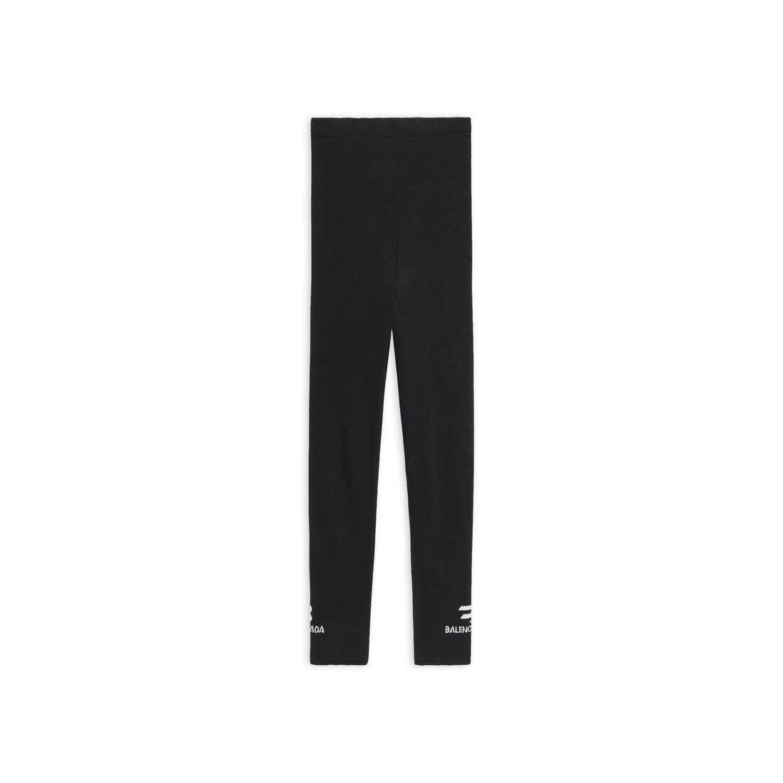 Women's Sporty B Tennis Socks Leggings in Black - 1