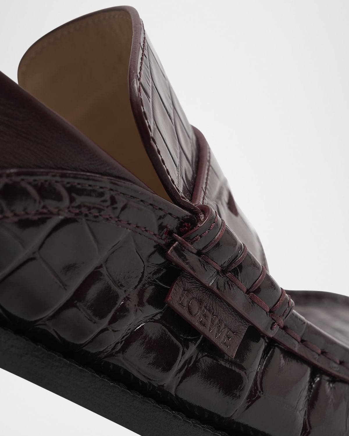 Campo Croco Fold Penny Loafers - 6