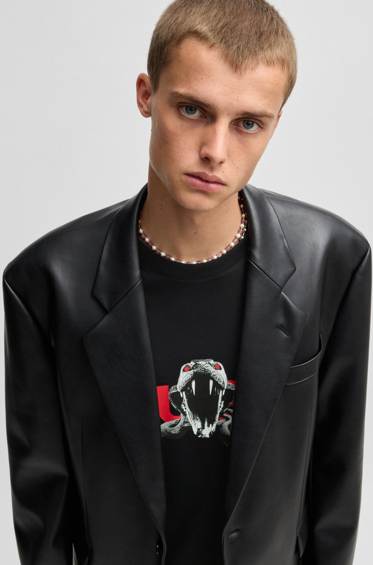 OVERSIZE-FIT T-SHIRT IN COTTON WITH ANIMAL GRAPHIC - 3
