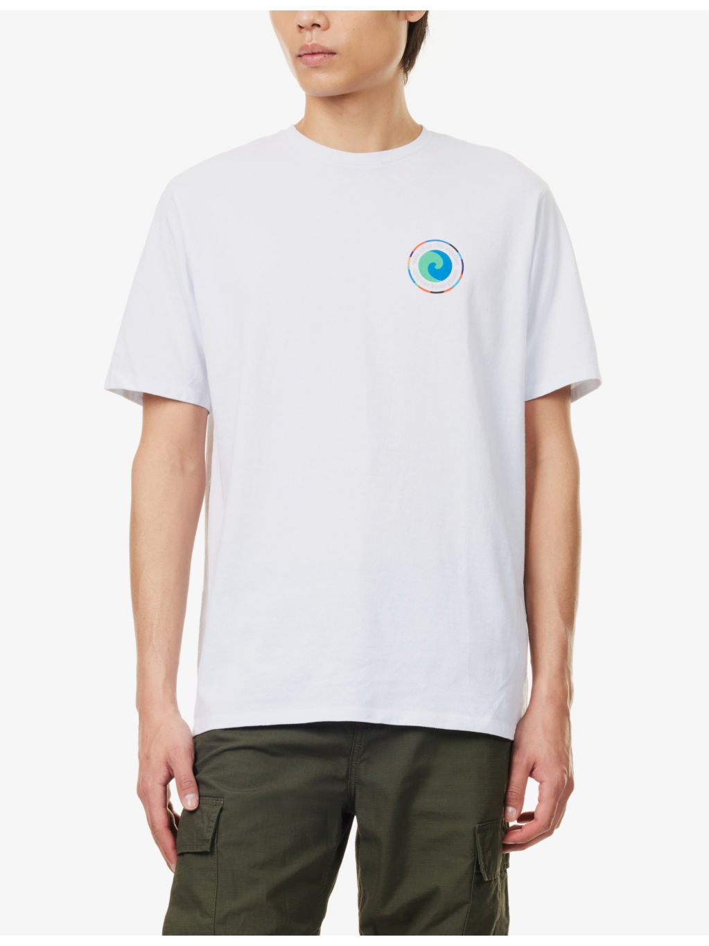 Crewneck Graphic-Print Cotton-Blend T-Shirt - 3