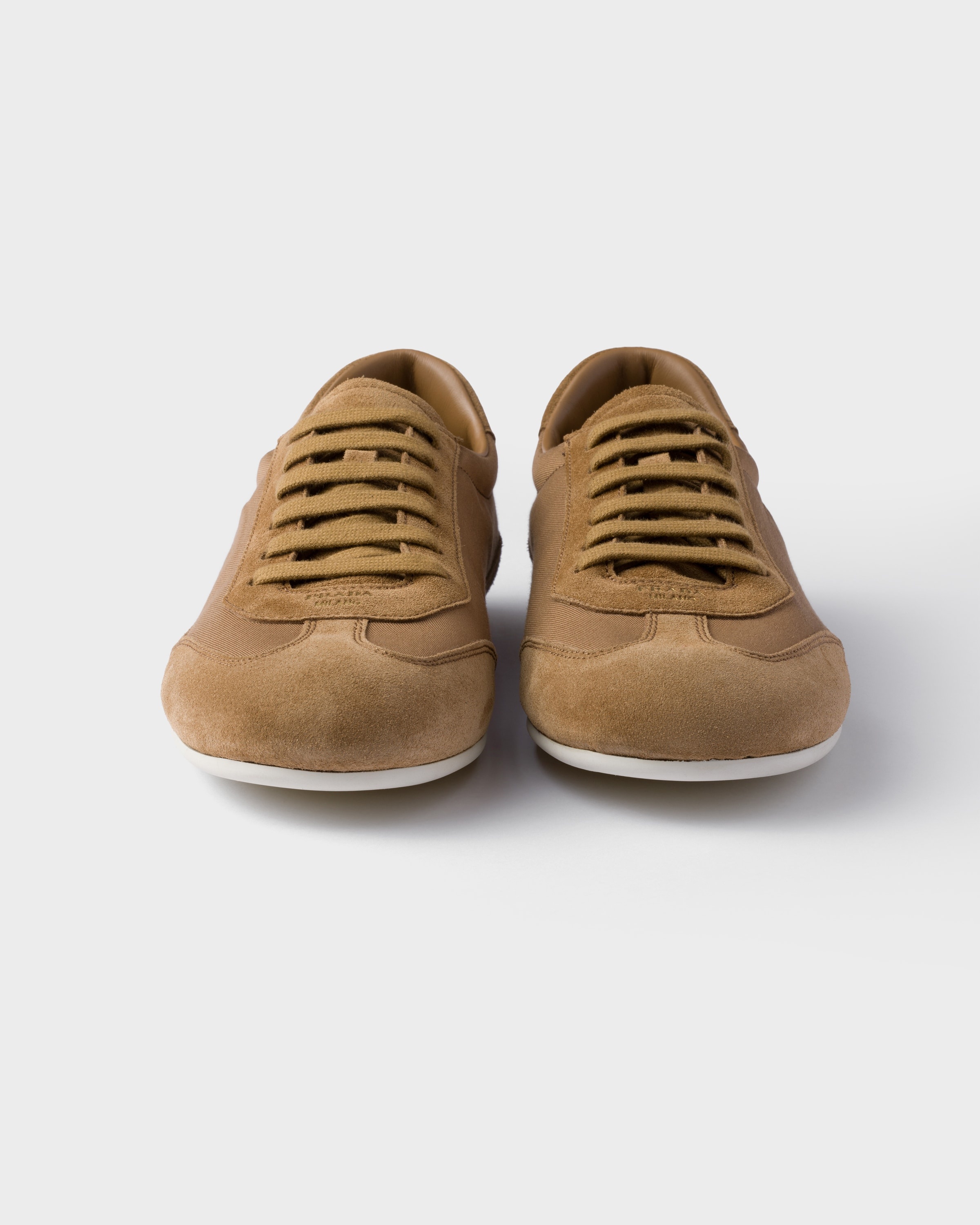 Suede and fabric sneakers - 5