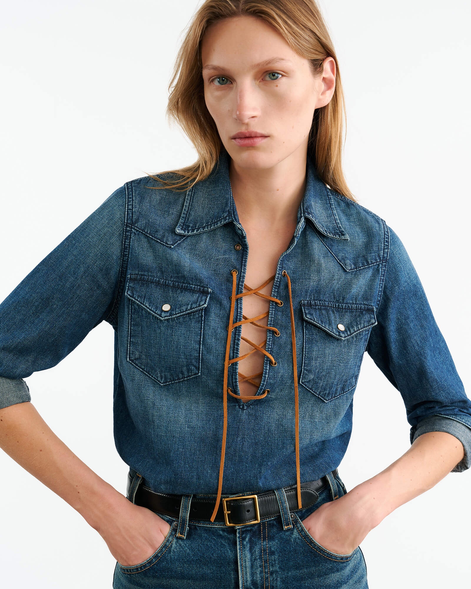 COLLINS DENIM SHIRT - 3