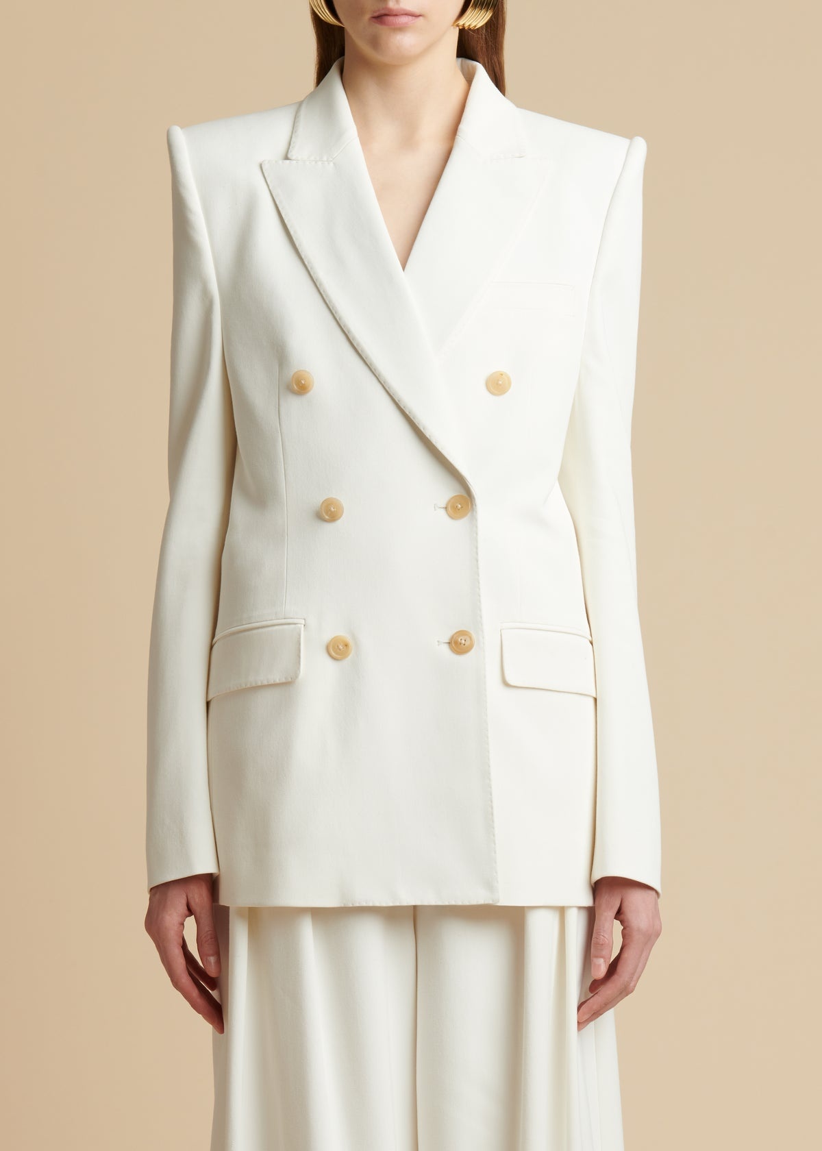 The Nathan Blazer in Ivory - 1