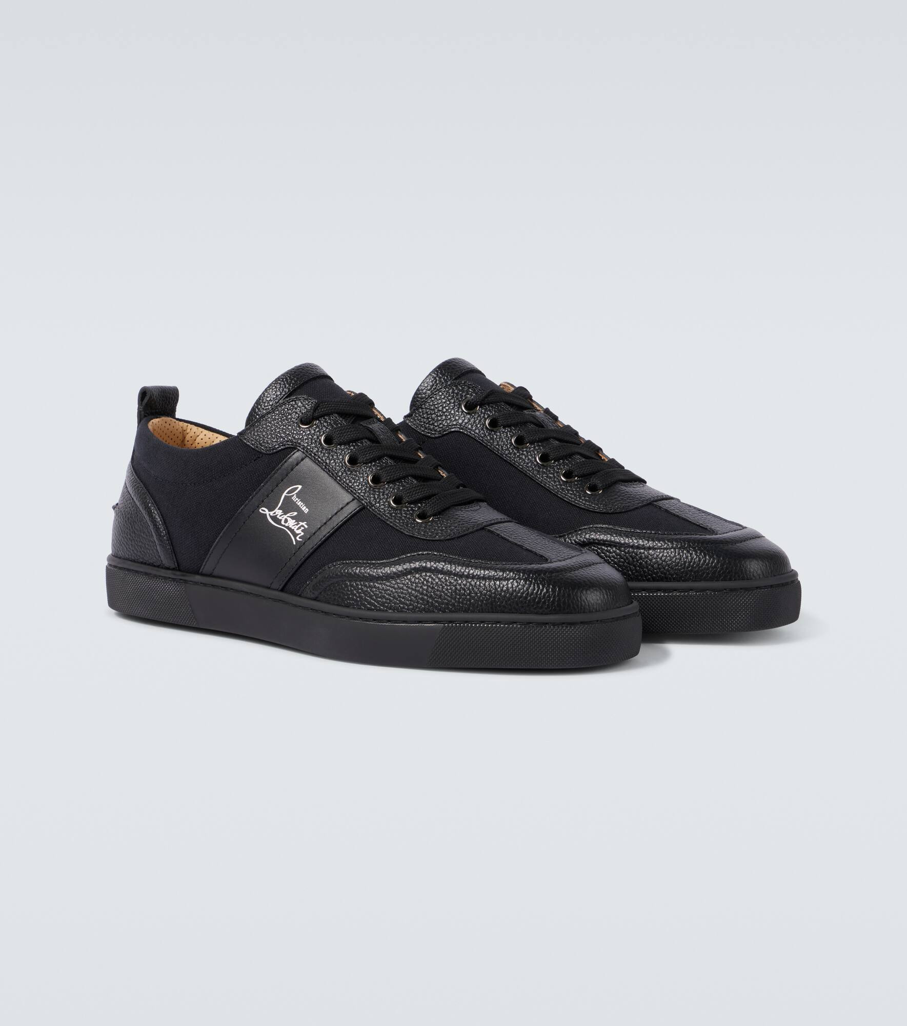 Retero logo leather sneakers - 5