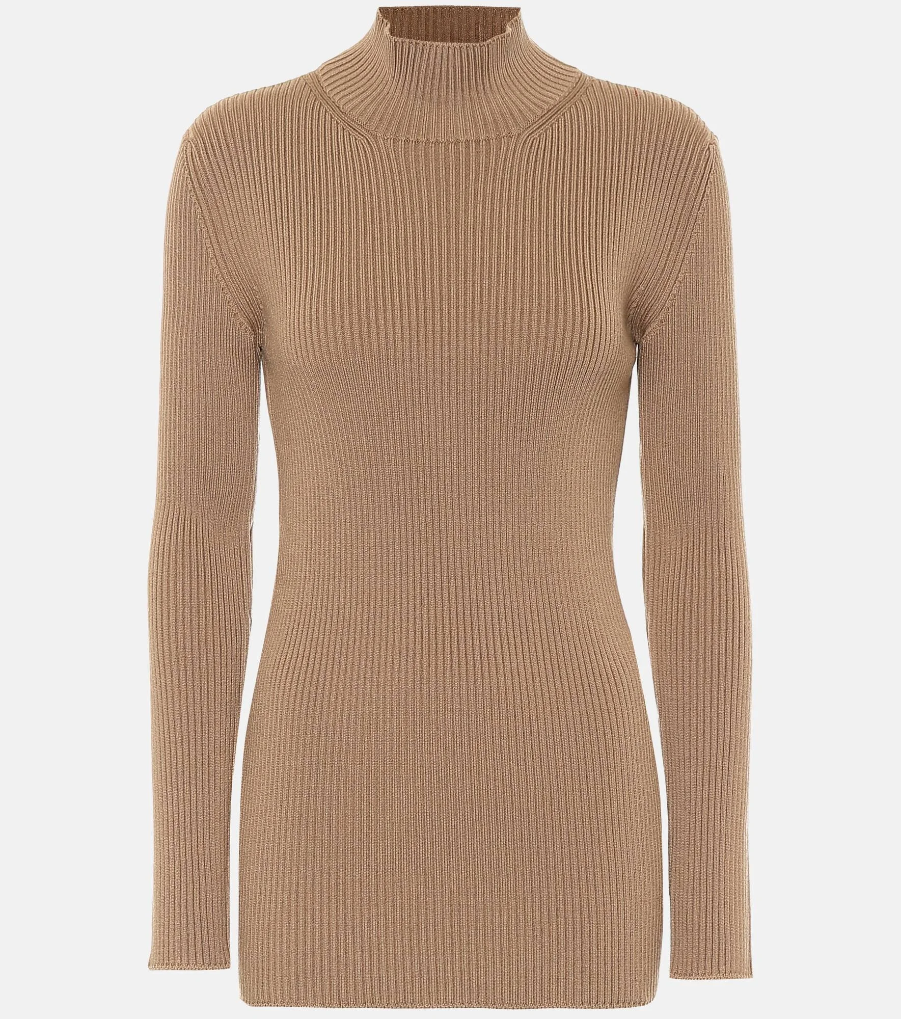 Ribbed-knit wool-blend sweater - 1