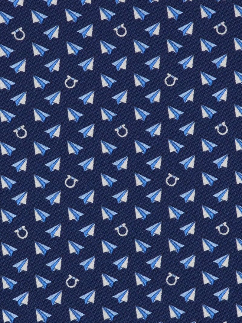 FERRAGAMO Mail print silk tie outlook