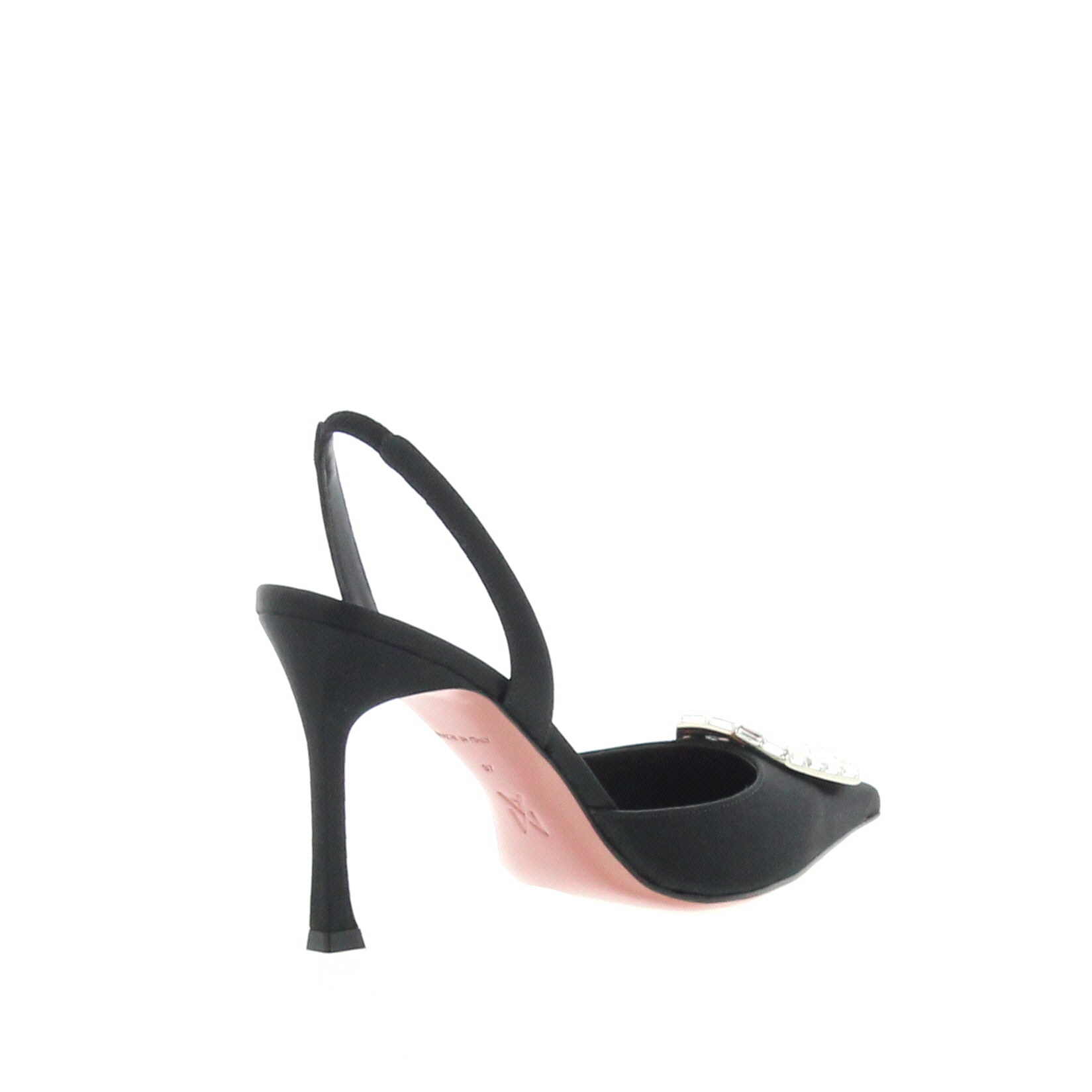 Amina Muaddi – Camelia Sling 90 Black - 3