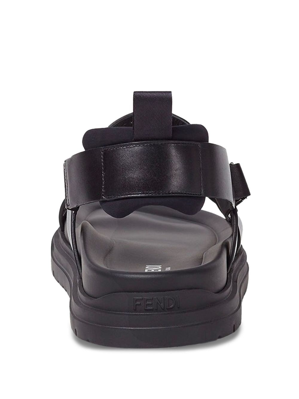 leather platform sandals - 3