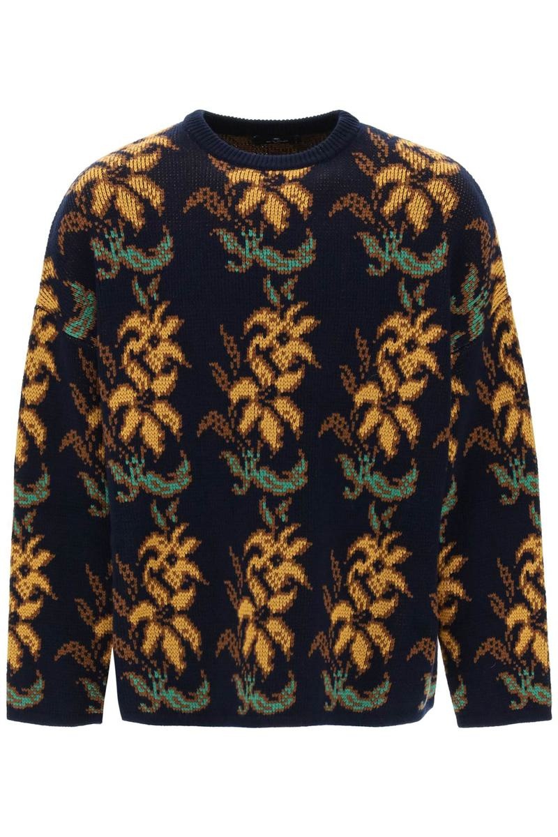 Etro SWEATER WITH FLORAL PATTERN - 1