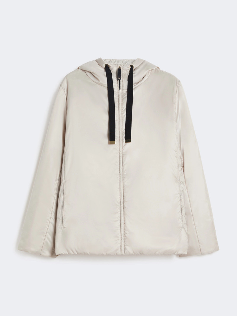 GREENH Padded water-repellent canvas hooded jacket - BEIGE 1