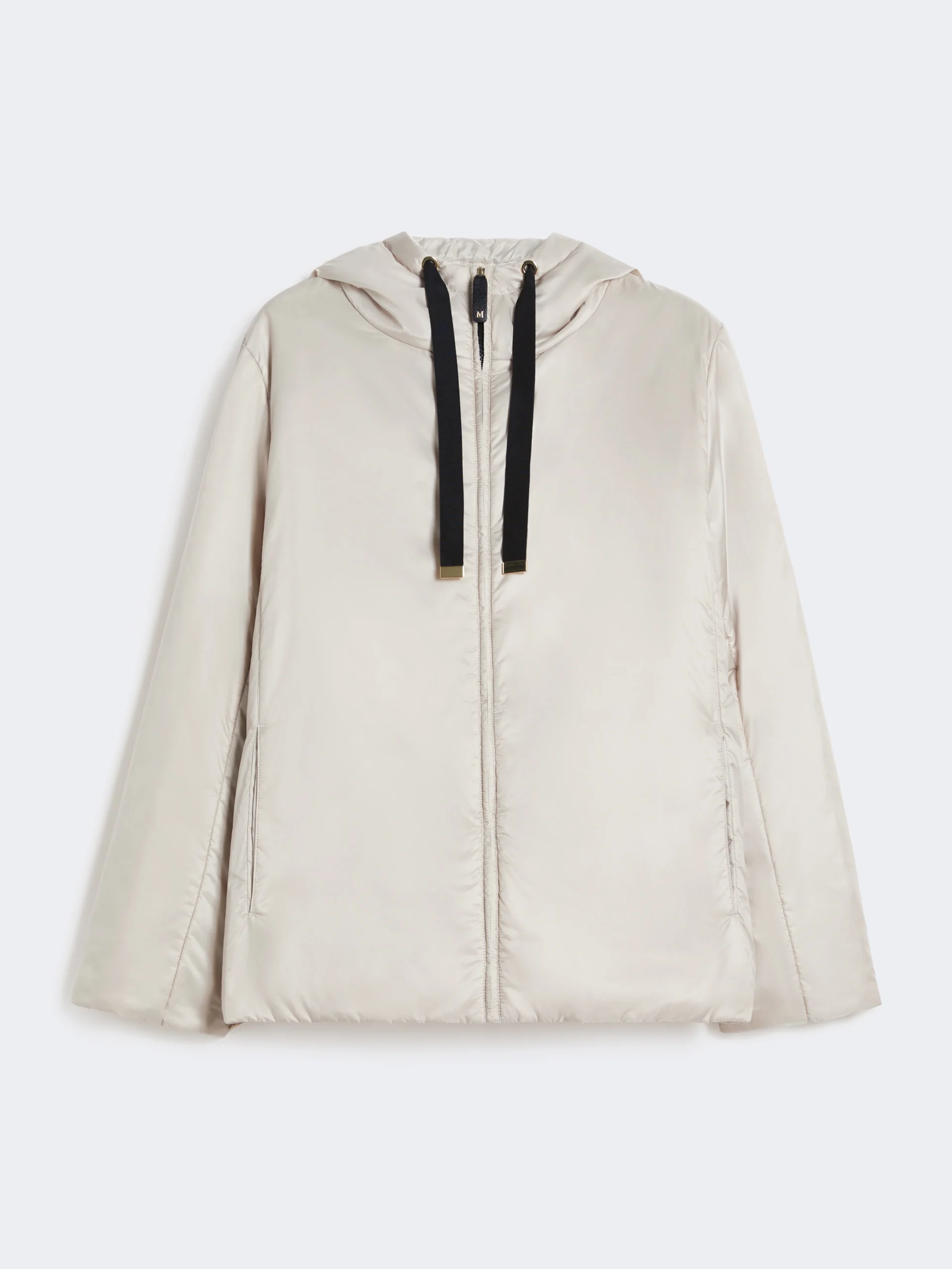 GREENH Padded water-repellent canvas hooded jacket - BEIGE - 1