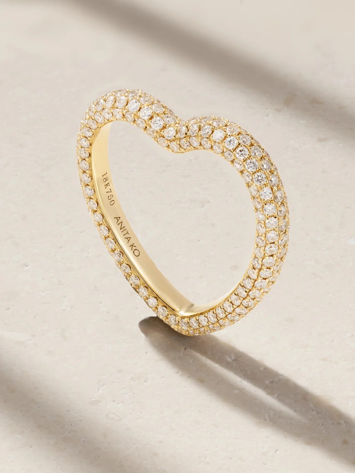 18-karat Gold Diamond Ring - 1