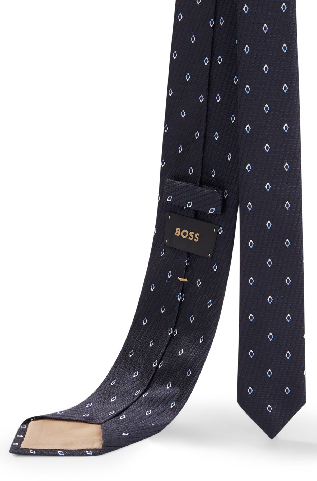 SILK-JACQUARD TIE WITH DETAILED PATTERN - 5