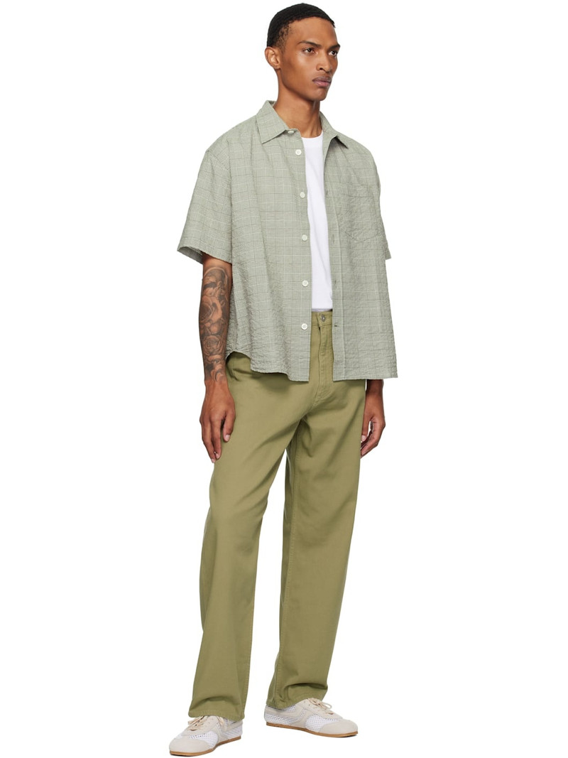 NORSE PROJECTS Green Mo Oversized Check S/S Shirt outlook