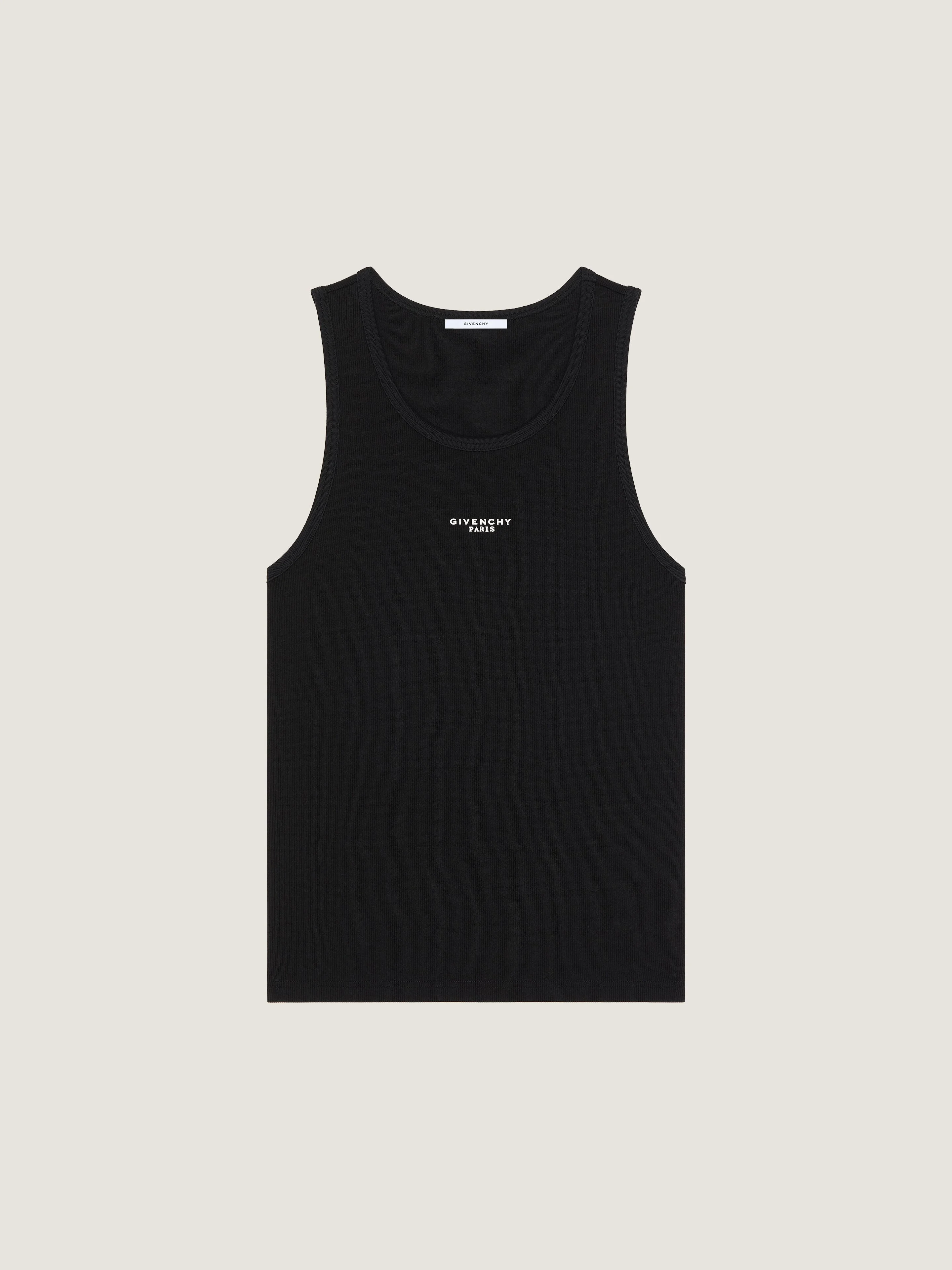 TANK TOP IN COTTON WITH GIVENCHY PARIS PRINT - 1