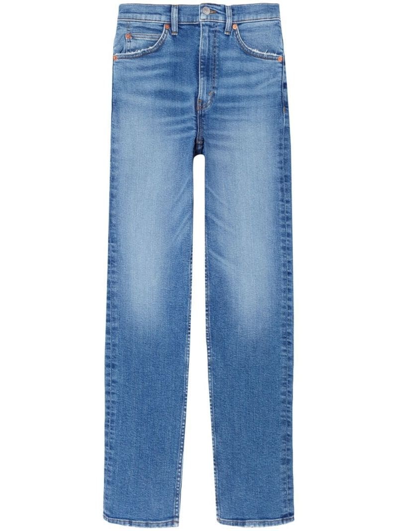 70s bleached straight-leg jeans - 1