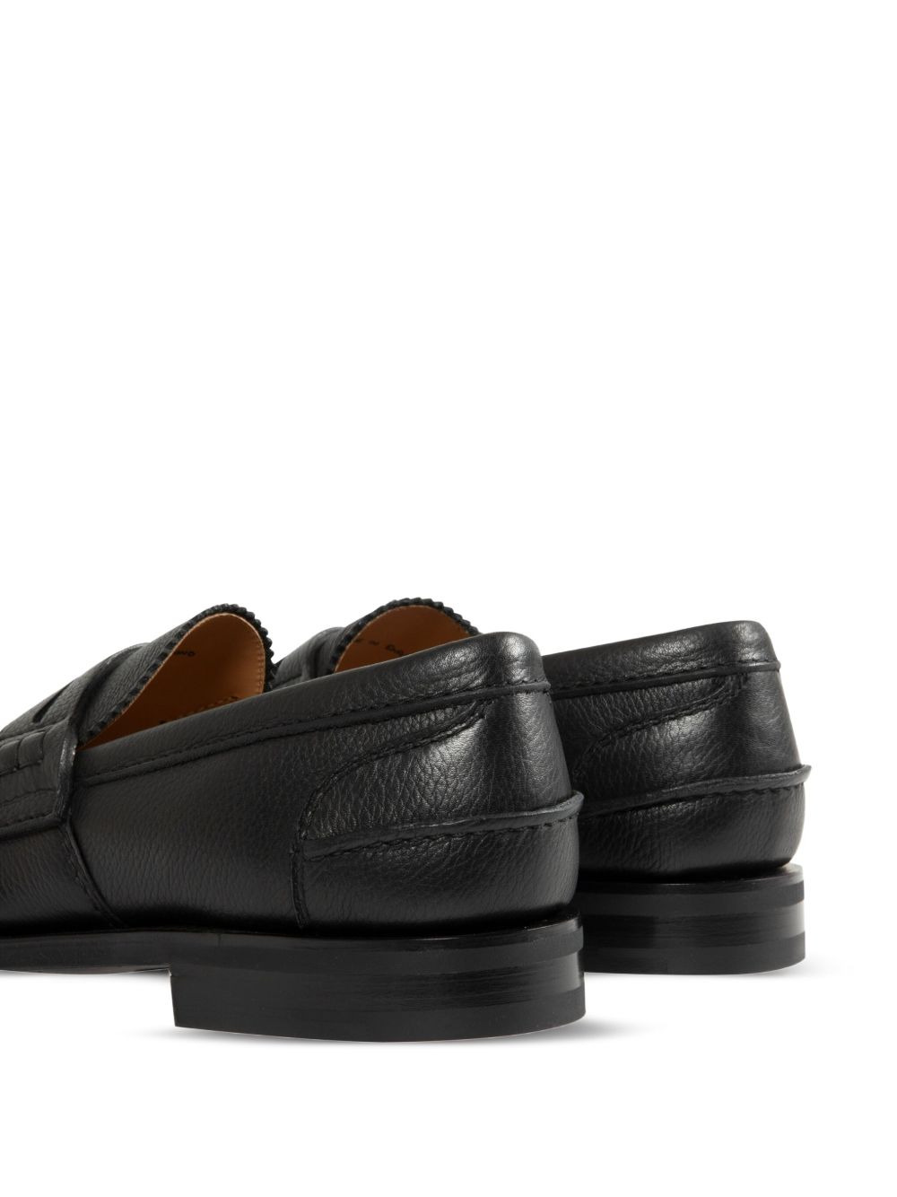 leather penny loafers - 4