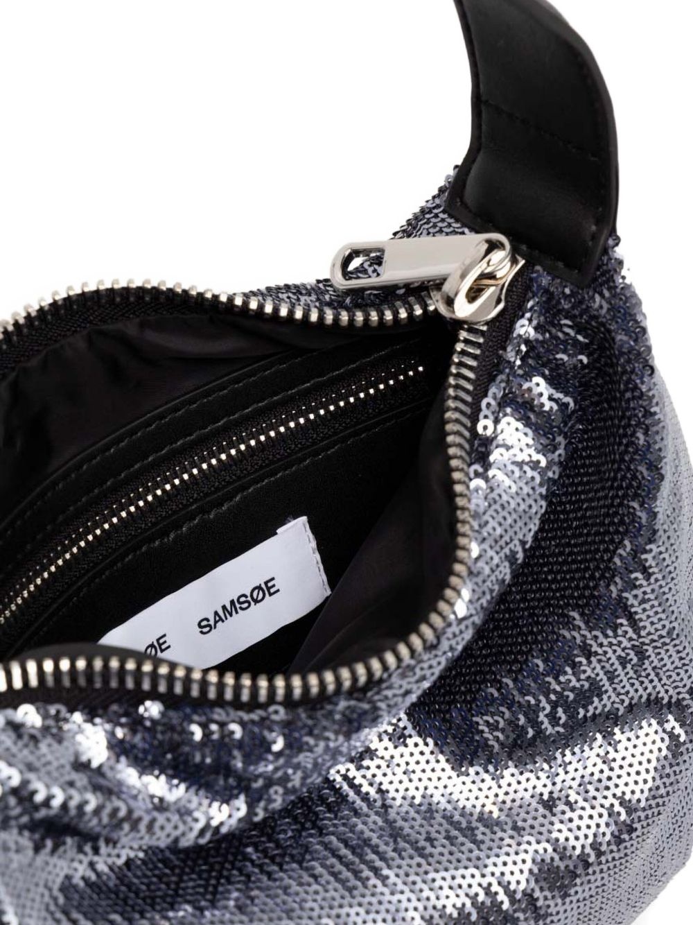 sequin-embellished tote bag - 5