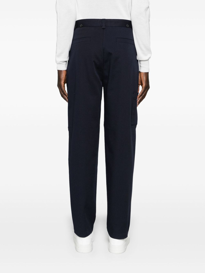 tapered-leg twill trousers 4