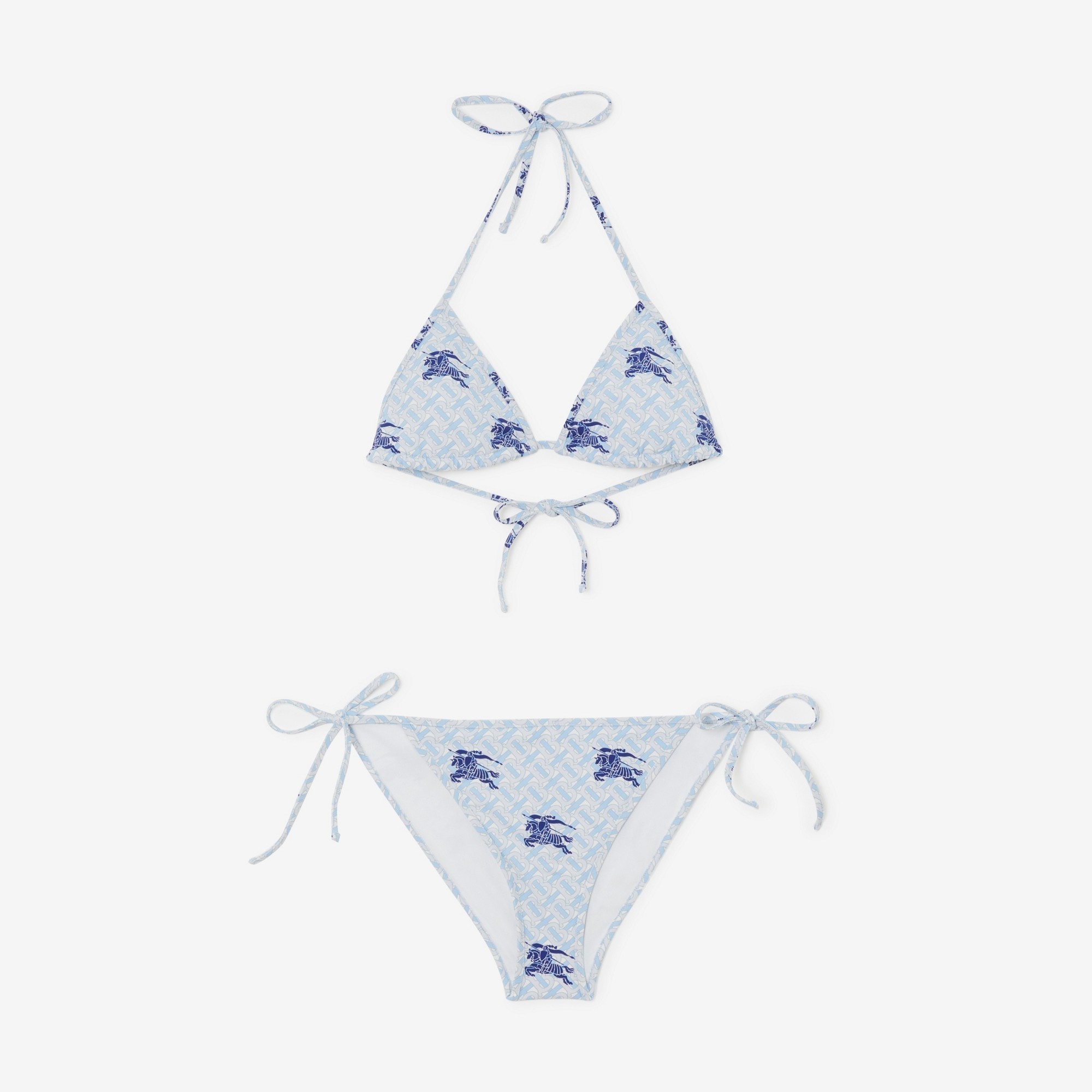 EKD Monogram Stretch Nylon Triangle Bikini - 1