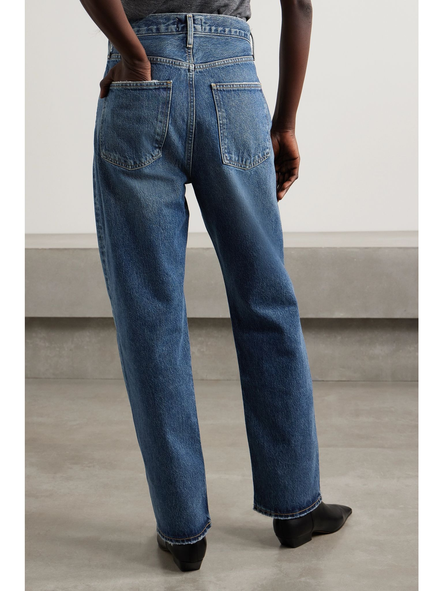 '90s mid-rise straight-leg organic jeans Mid denim - 3