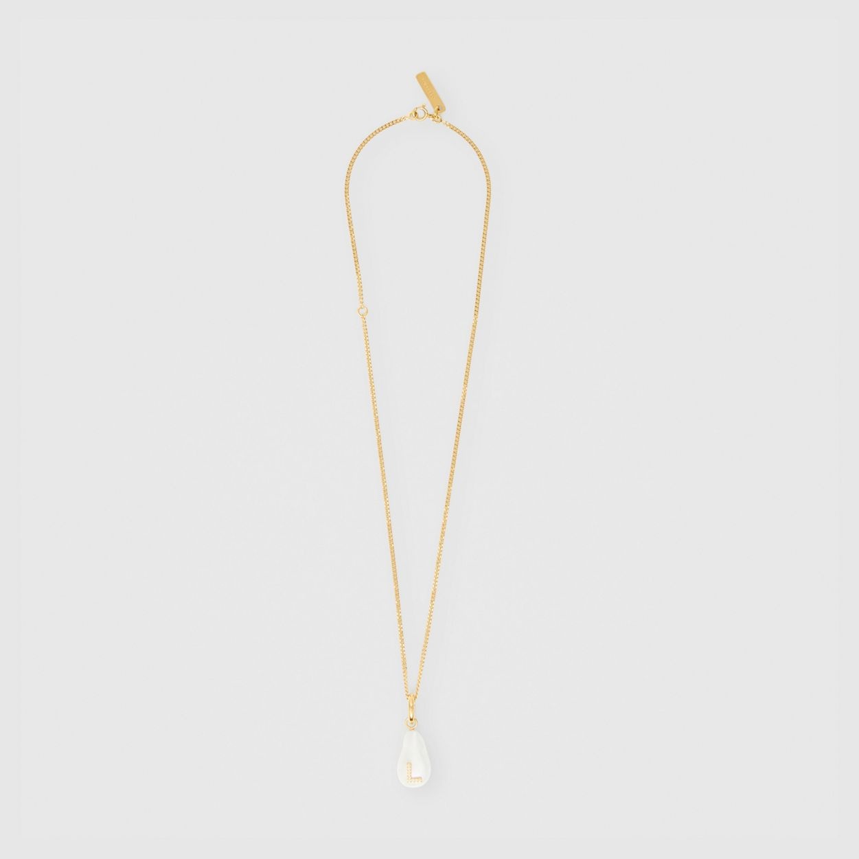 ‘L’ Crystal and Resin Pearl Letter Charm – Online Exclusive - 4