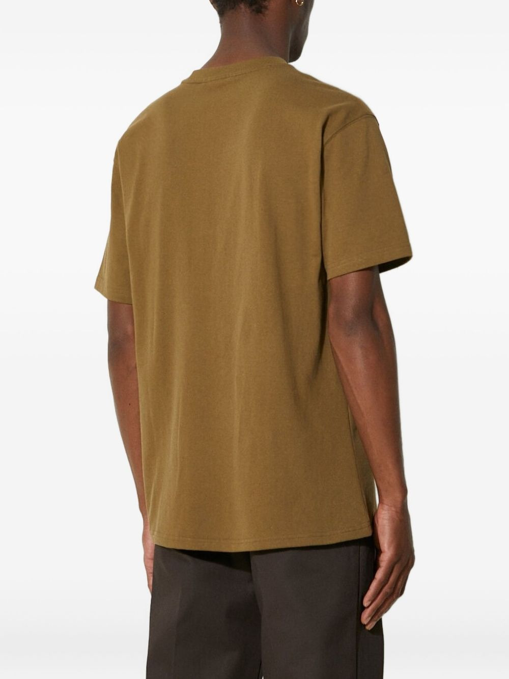 embroidered-logo crew-neck T-shirt - 4