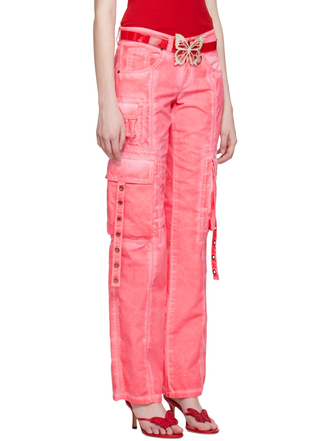 SSENSE Exclusive Pink Trousers - 2