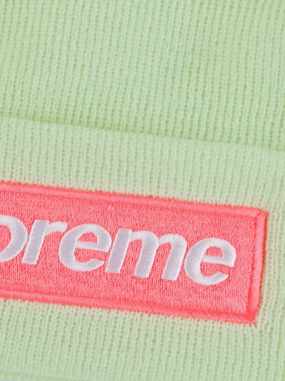 knitted logo front beanie - 3