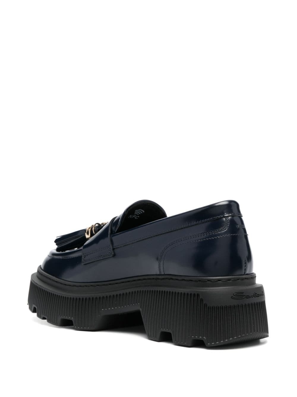 tassel leather loafers - 3