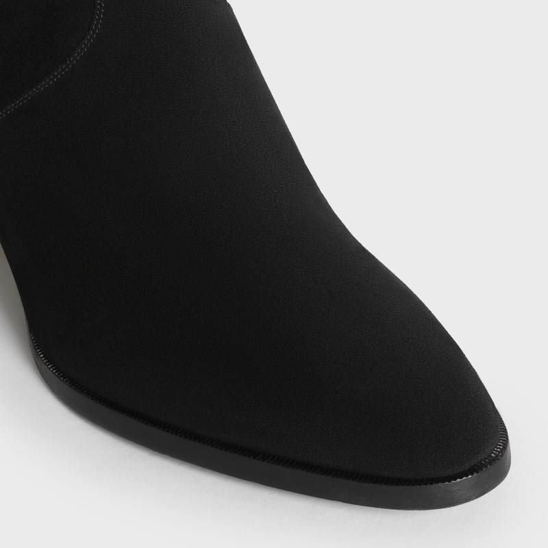 CELINE PAGES STUDDED ZIPPED BOOT  IN  SUEDE CALFSKIN 4