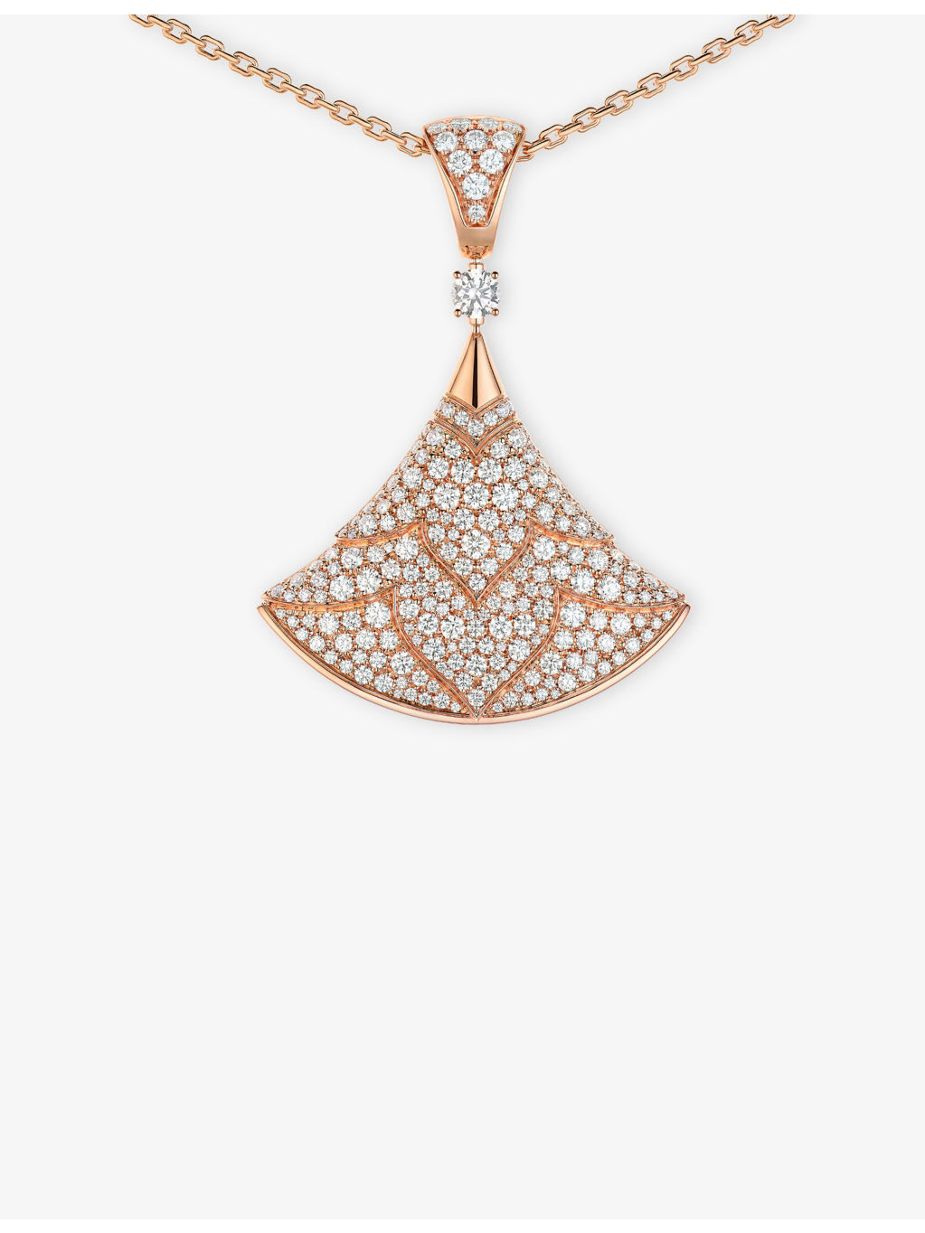 Divas' Dream 18ct Rose-Gold And Diamond Necklace - 4
