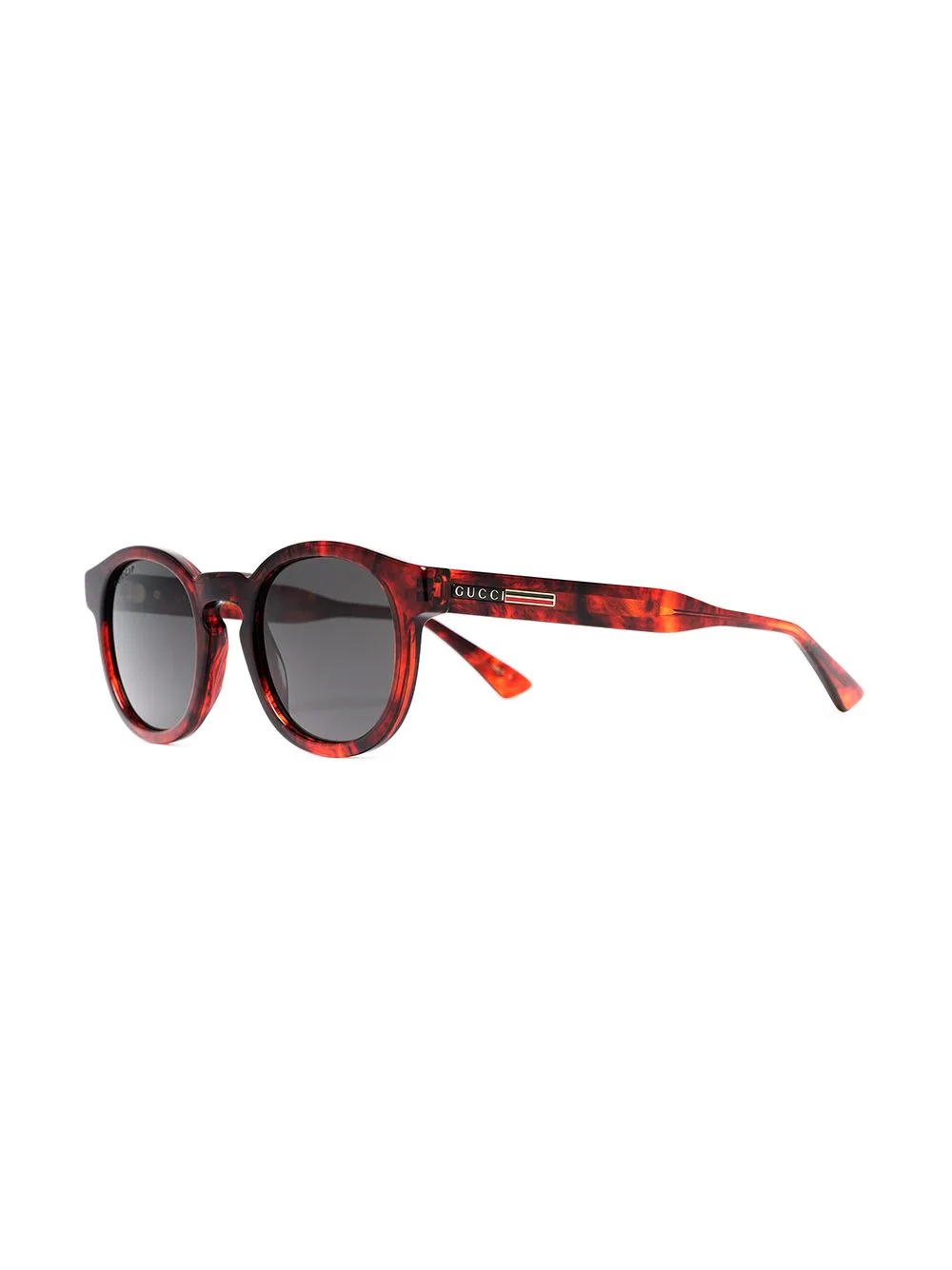 tortoiseshell round-frame sunglasses - 2