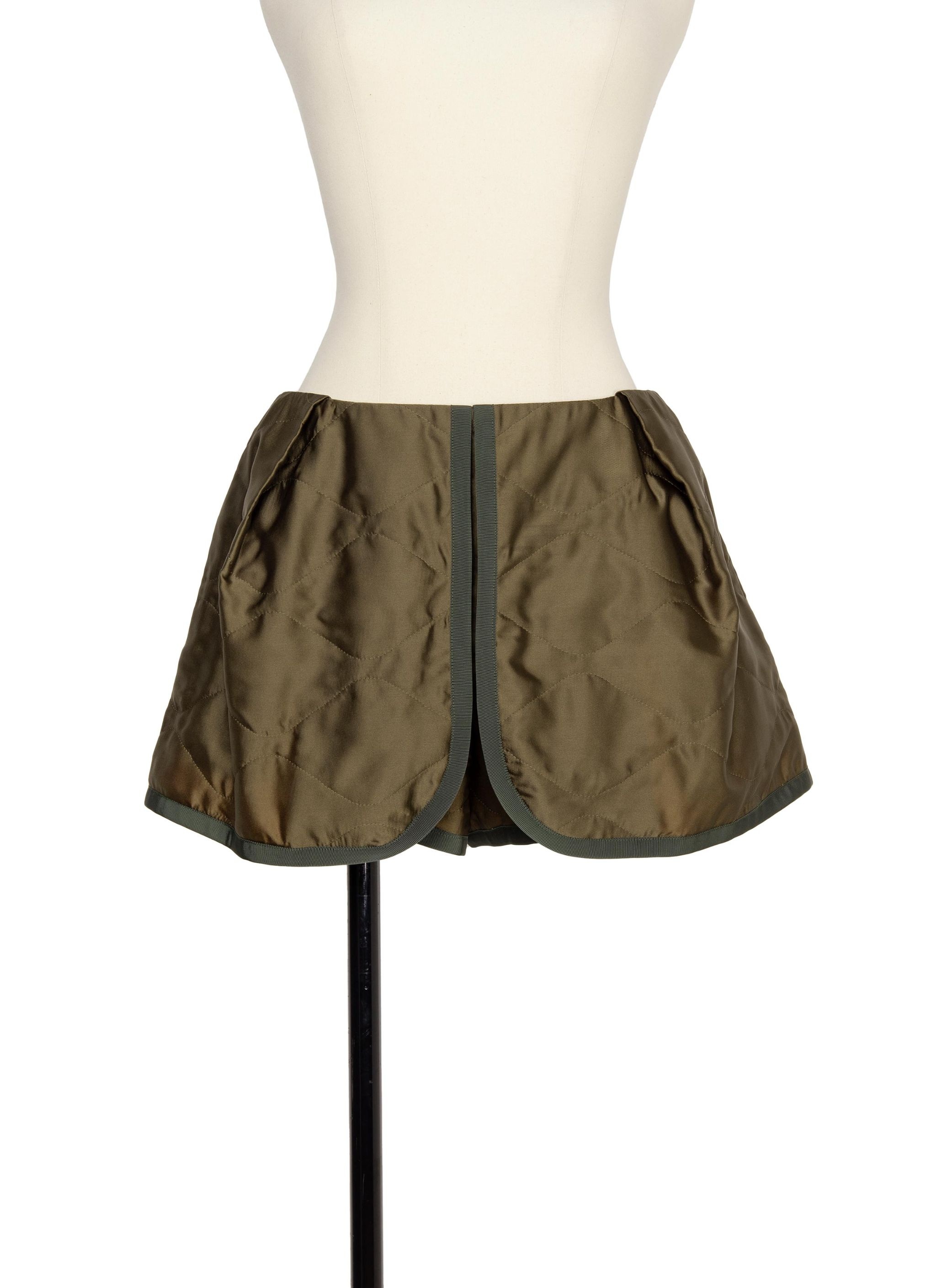 Satin Quilted Shorts - 1
