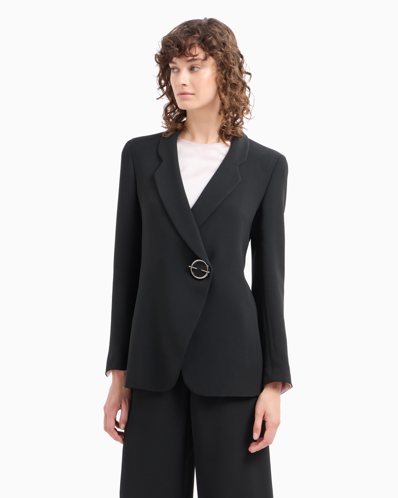 CADY CRÊPE BLAZER WITH JEWEL CLOSURE - 2