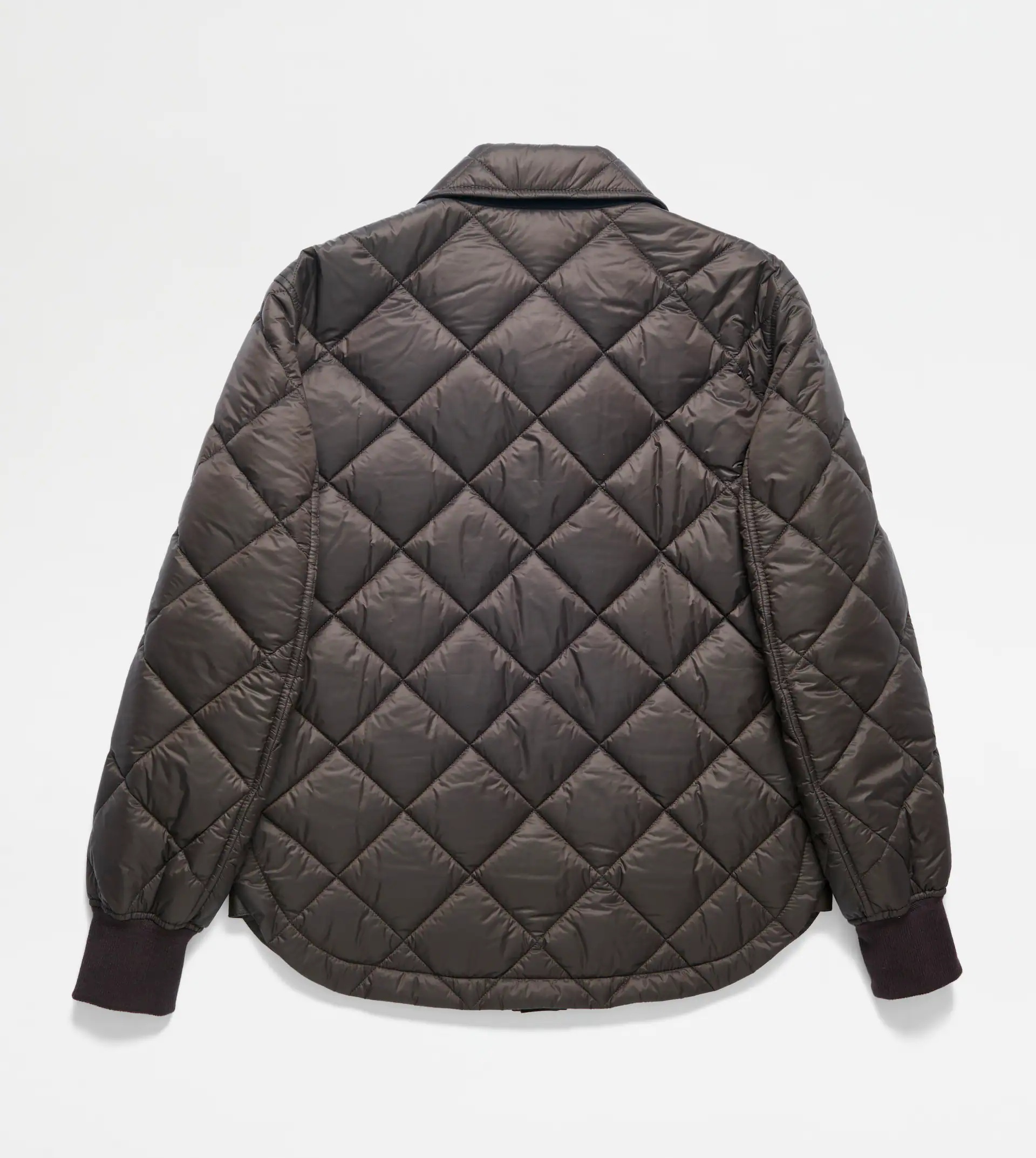 QUILTED OVERHIRT JACKET - BROWN - 7