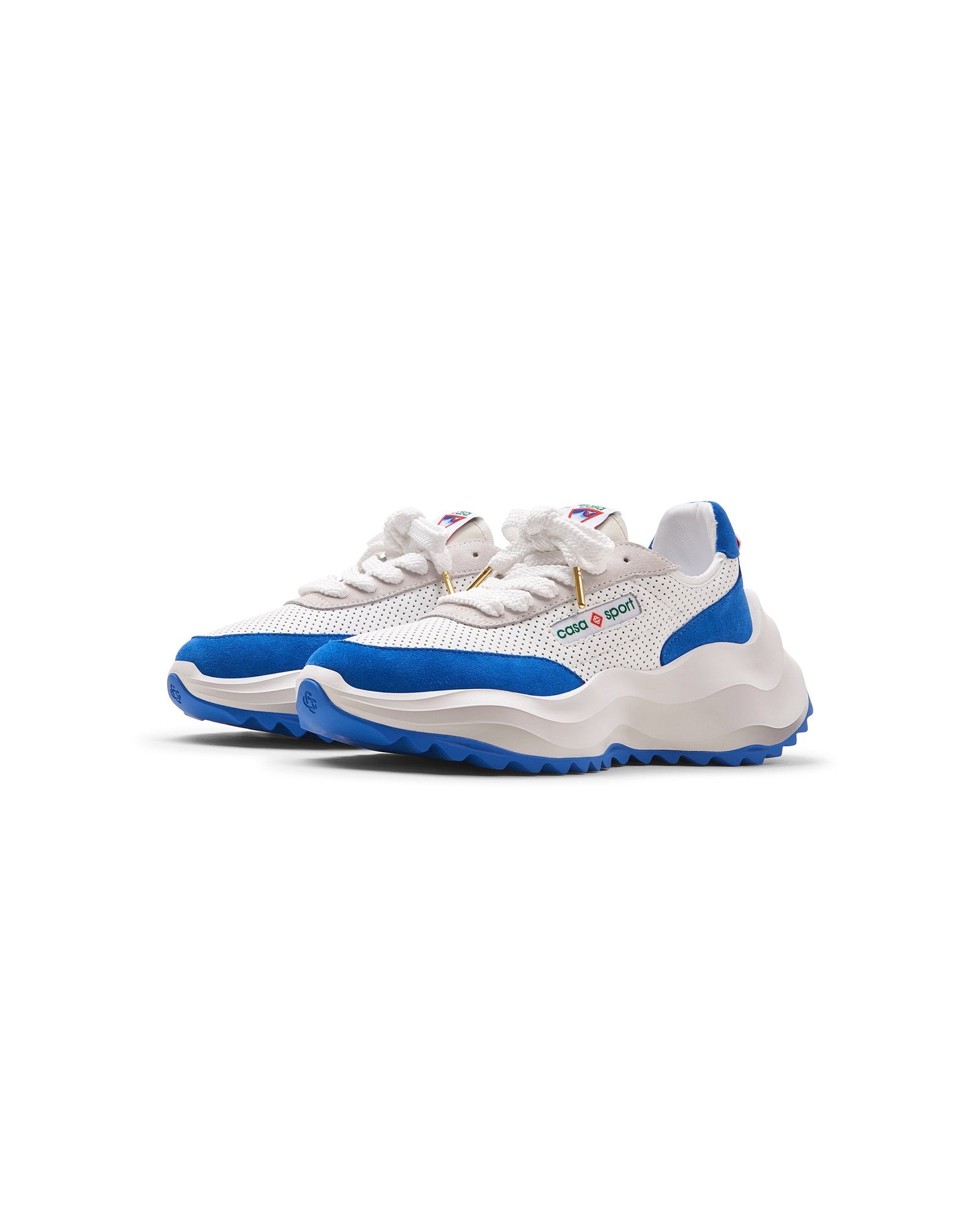 Womens Atlantis White & Blue Sneaker - 6