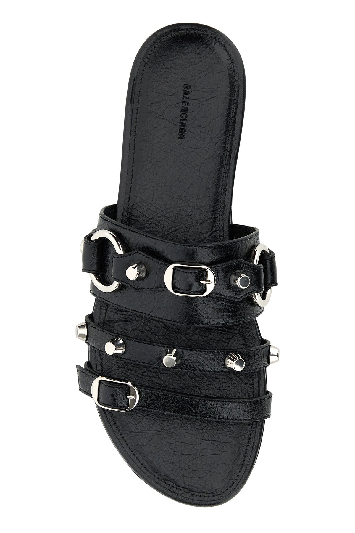 Black leather City slippers - 4