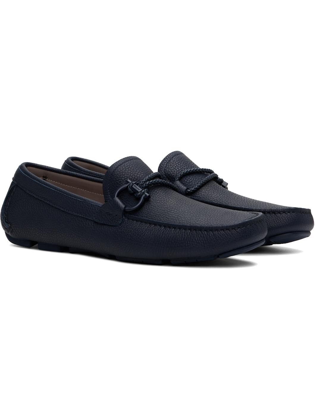 Navy Driver Loafers - 4