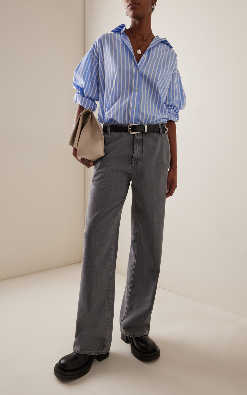CLOSED Jurdy Rigid Low-Rise Straight-Leg Jeans grey outlook