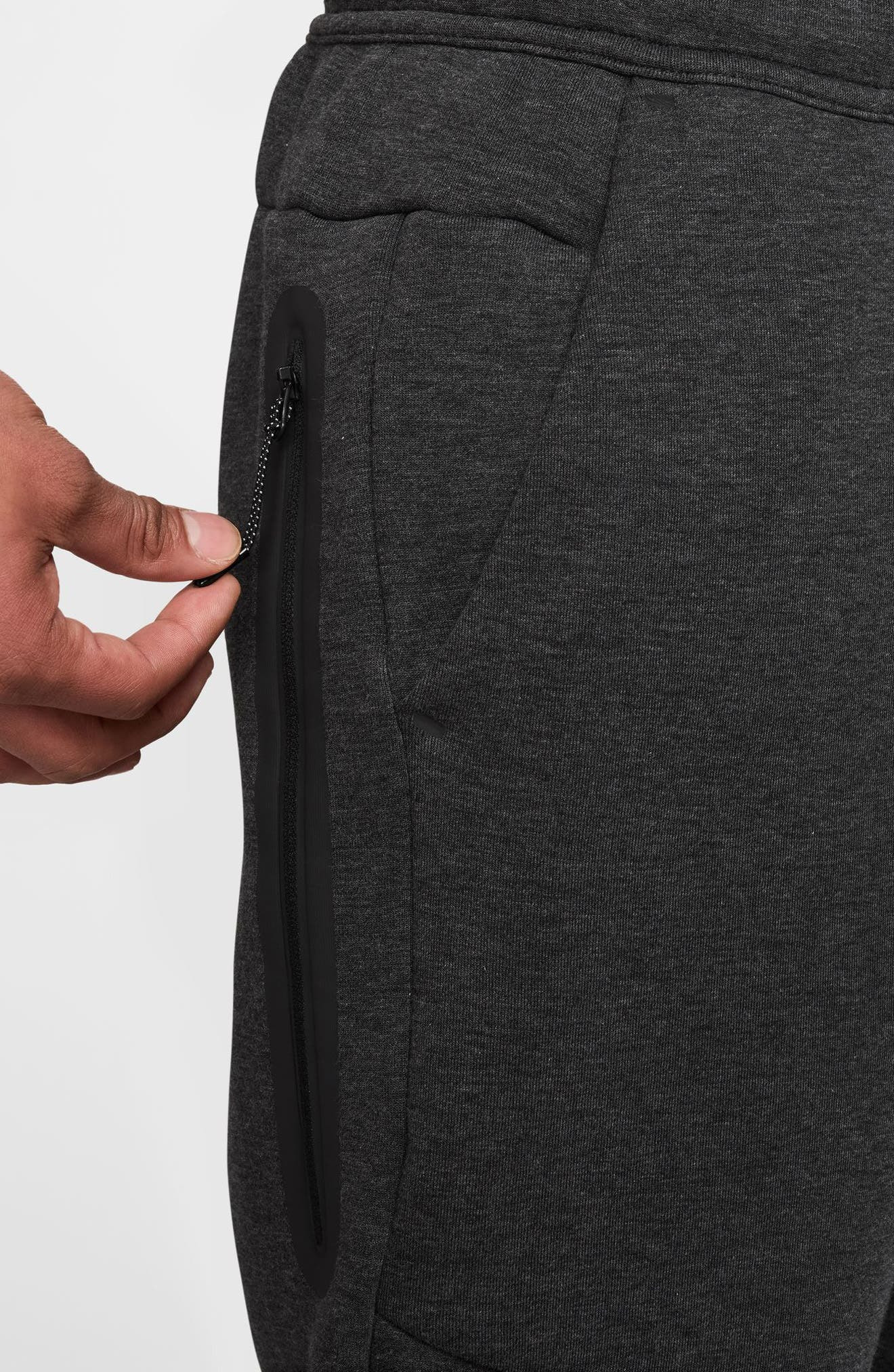 Nike Tech Fleece Joggers in Black Heather /Black at Nordstrom - 3