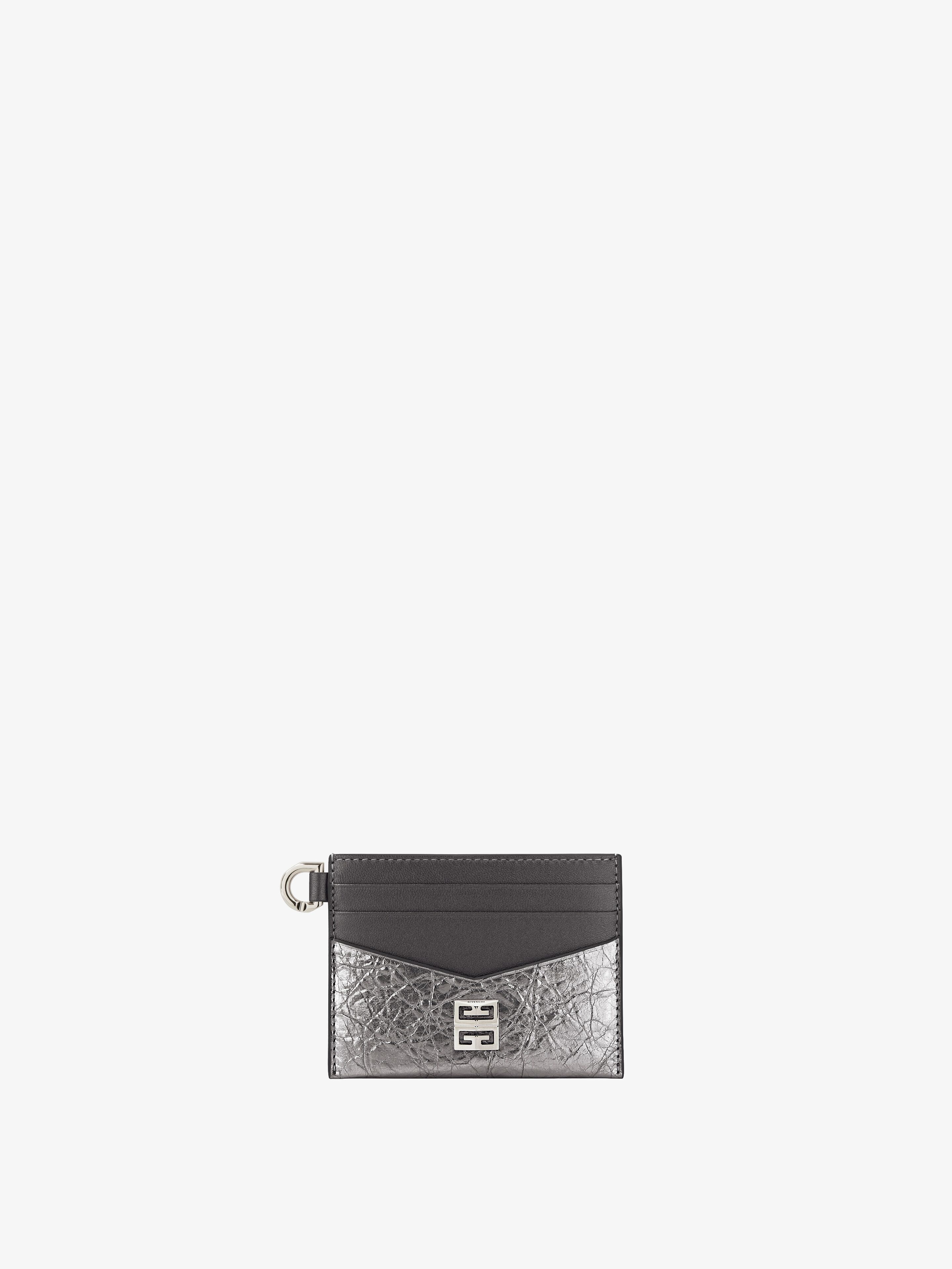4G CARD HOLDER IN LAMINATED LEATHER - 1