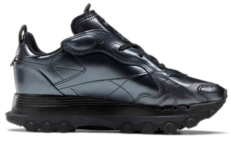 (WMNS) Reebok Cardi B x Classic Leather 'Black Dark Silver' GW2631 - 2