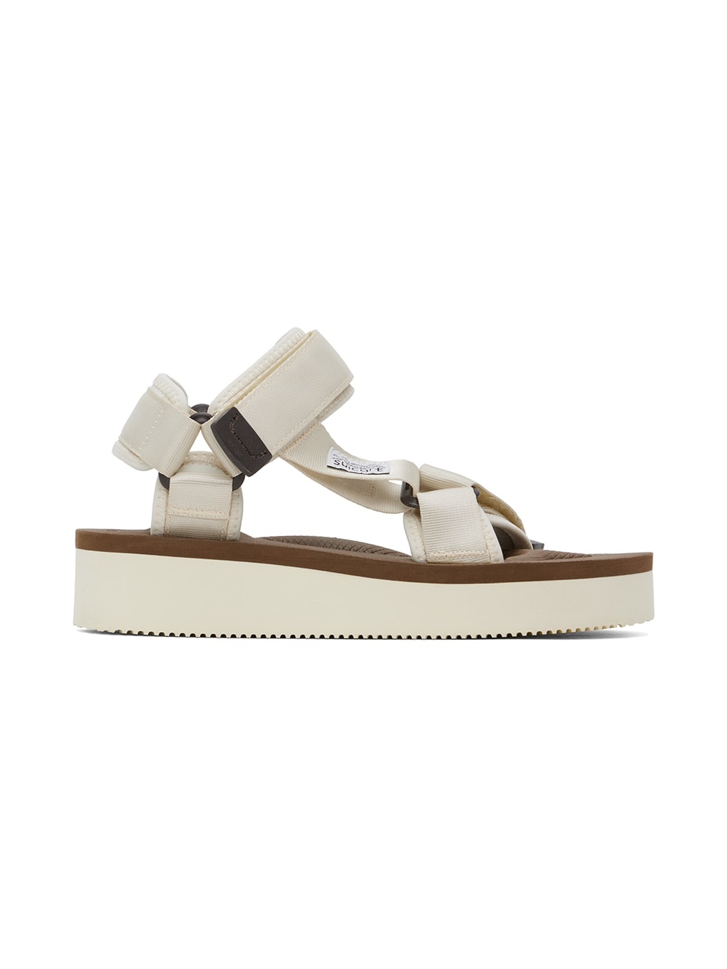 Off-White & Brown DEPA-2PO Sandals - 1