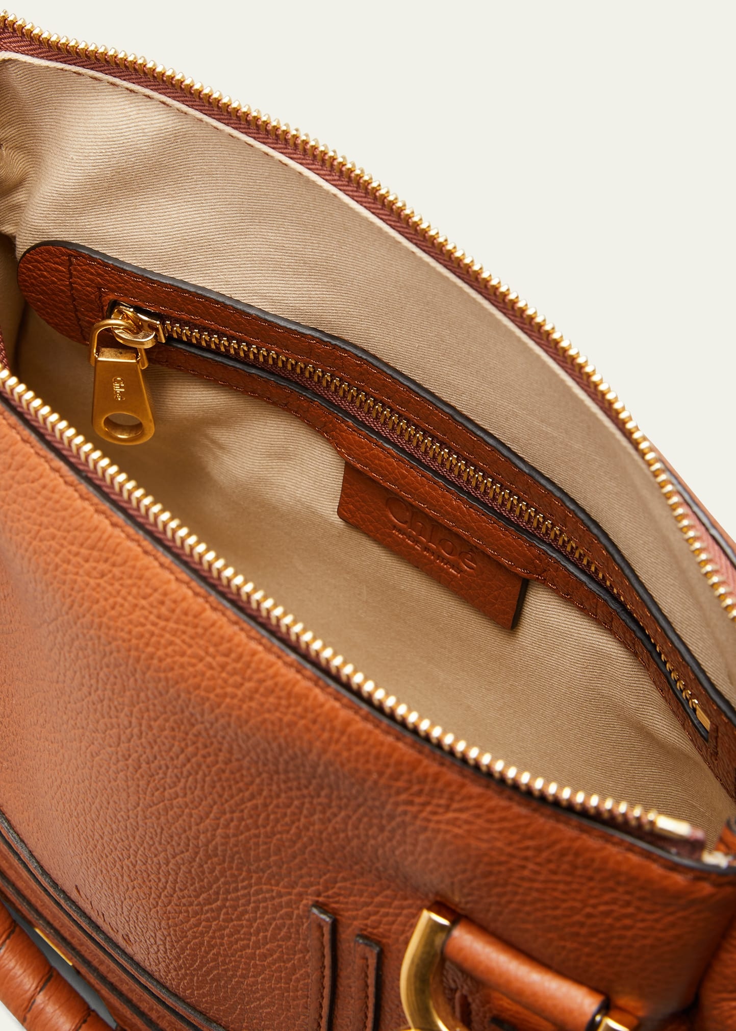 Marcie Small Satchel Bag in Grained Calfskin - 4